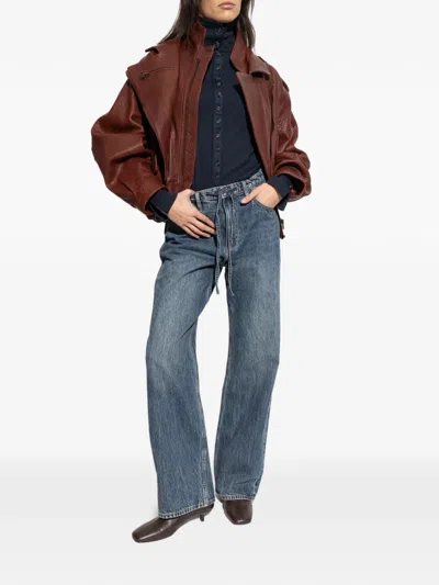 Rag & Bone Phoebe Drawstring Jeans In Blue