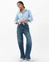 Rag & Bone Featherweight Phoebe Drawstring Wide Leg Jeans