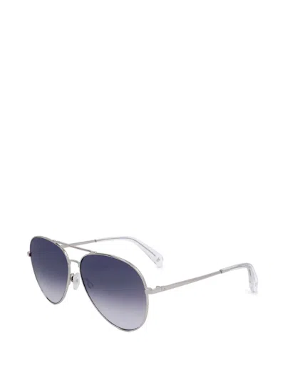 Rag & Bone Pilot-frame Sunglasses In Blue