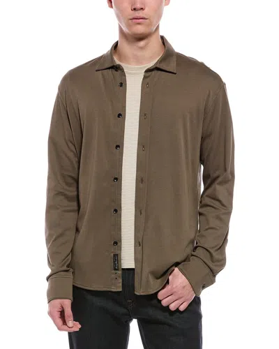 Rag & Bone Pima Tomlin Shirt In Brown