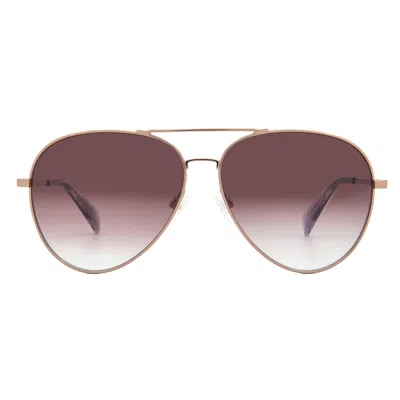Rag & Bone Pink Gradient Pilot Men's Sunglasses Rnb5052/g/s 0au2/3x 59 In Red