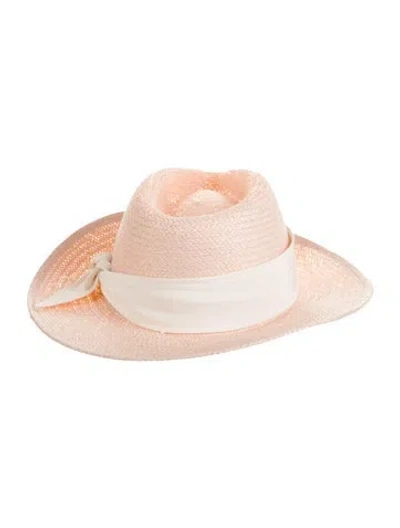 Pre-owned Rag & Bone Pink Straw Hat