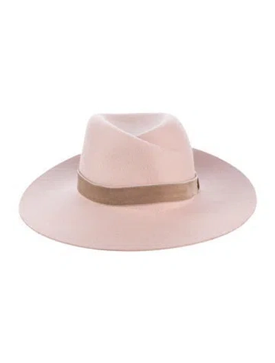 Pre-owned Rag & Bone Pink Wool Fedora In Brown/pink