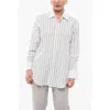 Rag & Bone Striped Shirt In Gray
