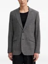 Rag & Bone Plaid-pattern Blazer In Gray
