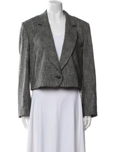 Pre-owned Rag & Bone Plaid Print Blazer In Blue