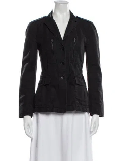 Pre-owned Rag & Bone Plaid Print Blazer In Gray