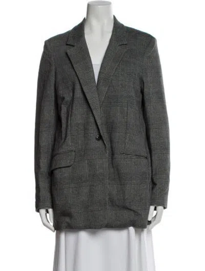 Pre-owned Rag & Bone Plaid Print Blazer In Multi