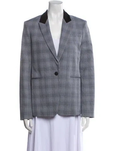 Pre-owned Rag & Bone Plaid Print Blazer In Multi
