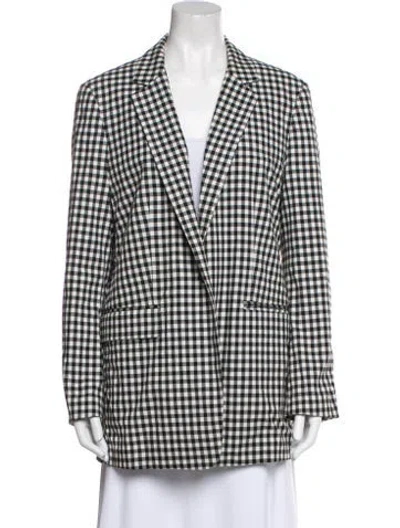 Pre-owned Rag & Bone Plaid Print Blazer In Multi