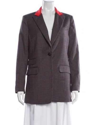 Pre-owned Rag & Bone Plaid Print Blazer In Multi