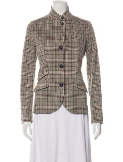 Pre-owned Rag & Bone Plaid Print Blazer In Multicolor