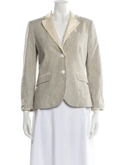 Pre-owned Rag & Bone Plaid Print Blazer In Neutral