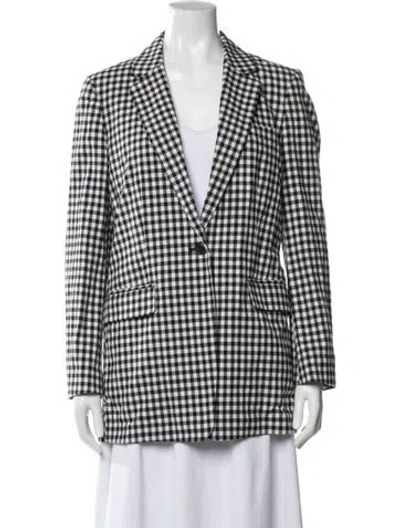Pre-owned Rag & Bone Plaid Print Blazer W/ Tags In Black