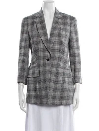 Pre-owned Rag & Bone Plaid Print Blazer W/ Tags In Black