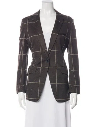 Pre-owned Rag & Bone Plaid Print Blazer W/ Tags In Multicolor