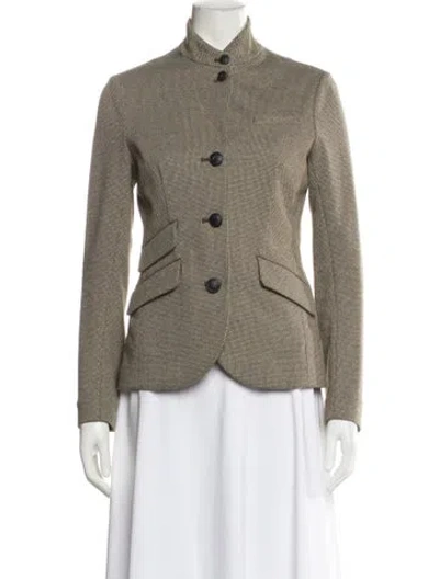 Pre-owned Rag & Bone Plaid Print Blazer W/ Tags In Neutral