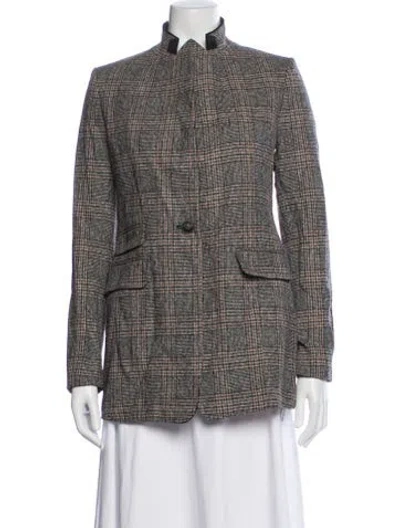 Pre-owned Rag & Bone Plaid Print Blazer W/ Tags In Neutral