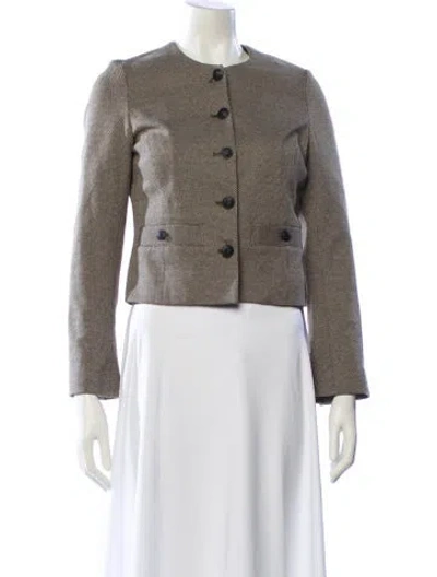 Pre-owned Rag & Bone Plaid Print Evening Jacket W/ Tags In Neutral