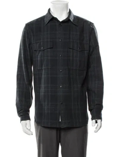 Pre-owned Rag & Bone Plaid Print Jacket In Green