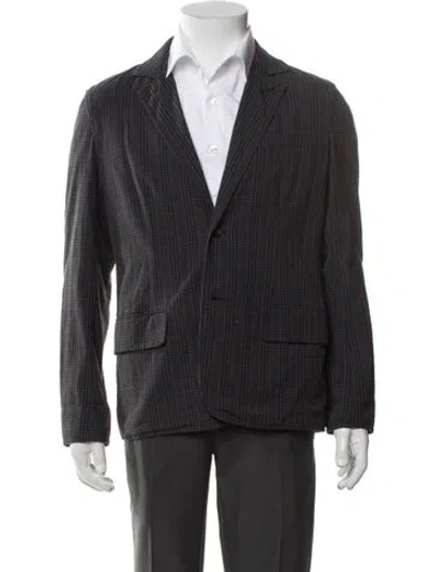 Pre-owned Rag & Bone Plaid Print Jacket In Grey