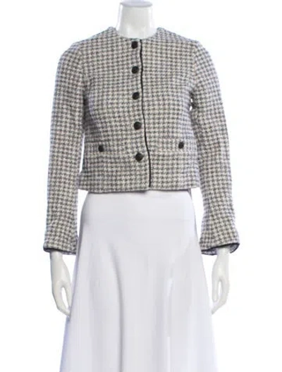 Pre-owned Rag & Bone Plaid Print Jacket In Multi