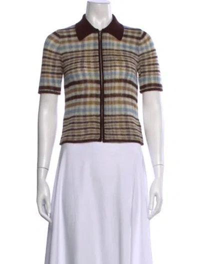 Pre-owned Rag & Bone Plaid Print Sweater In Multi