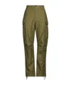 Rag & Bone Plain Color Drawstring Cuff Cargo Pants In Green