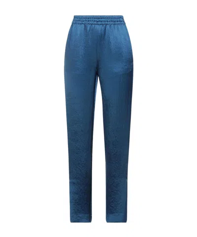 Rag & Bone Plain Colour Casual Trousers In Blue