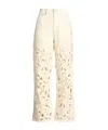 Rag & Bone Plain Colour Denim Trousers In White