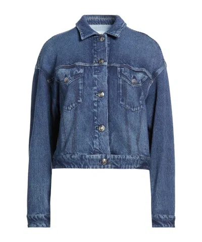 Rag & Bone Plain Colour Jacket In Blue
