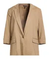 Rag & Bone Plain Colour Single-breasted Blazer In Brown