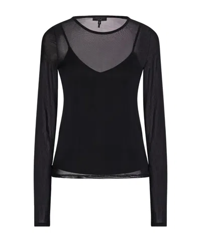 Rag & Bone Plain Colour Top In Black