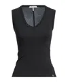 Rag & Bone Plain Colour Top In Black