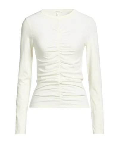 Rag & Bone Plain Colour T-shirts In White
