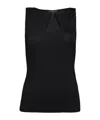Rag & Bone Plain Colour Vests In Black