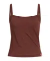 Rag & Bone Plain Colour Vests In Brown