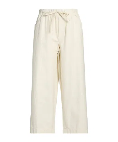Rag & Bone Plain Colour Wide-leg Trousers In White
