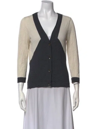 Pre-owned Rag & Bone Plunge Neckline Sweater In Grey