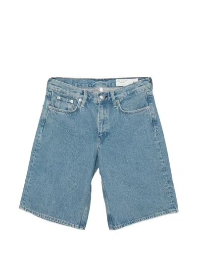 Rag & Bone Pocket Denim Shorts In Blue
