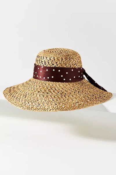 Rag & Bone Polka Dot Sun Hat In Neutral