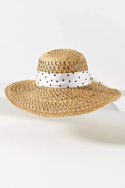 Rag & Bone Polka Dot Sun Hat In Neutral