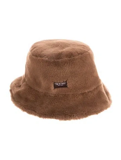Pre-owned Rag & Bone Polyester Bucket Hat In Brown
