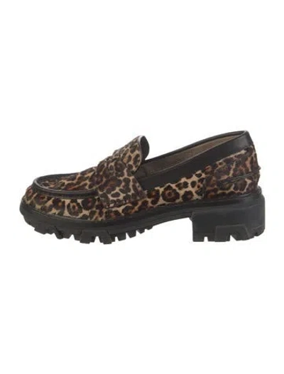 Pre-owned Rag & Bone Ponyhair Animal Print Pumps In Neutral