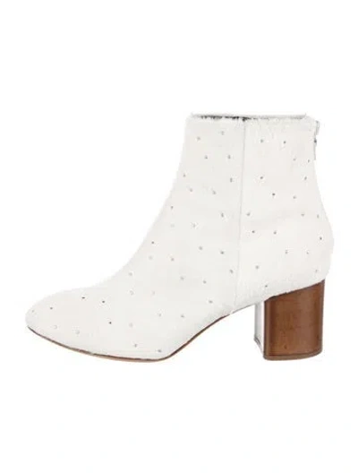 Pre-owned Rag & Bone Ponyhair Boots In White