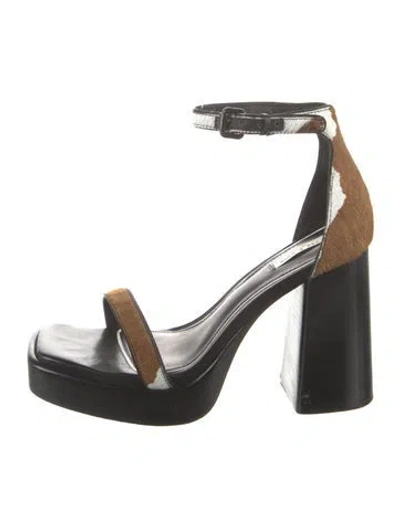 Pre-owned Rag & Bone Ponyhair Sandals In Brown
