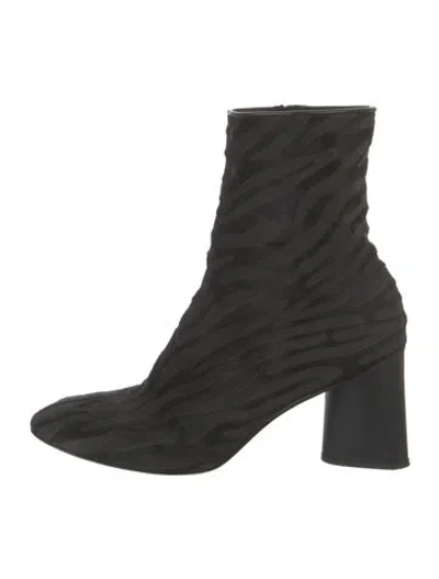 Pre-owned Rag & Bone Ponyhair Sock Boots In Black
