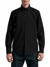 Rag & Bone Poplin Zac Shirt In Black In Black