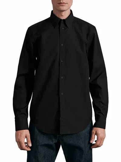 Rag & Bone Poplin Zac Shirt In Black