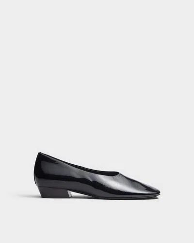 Rag & Bone Poppi Leather Ballet Heel In Black